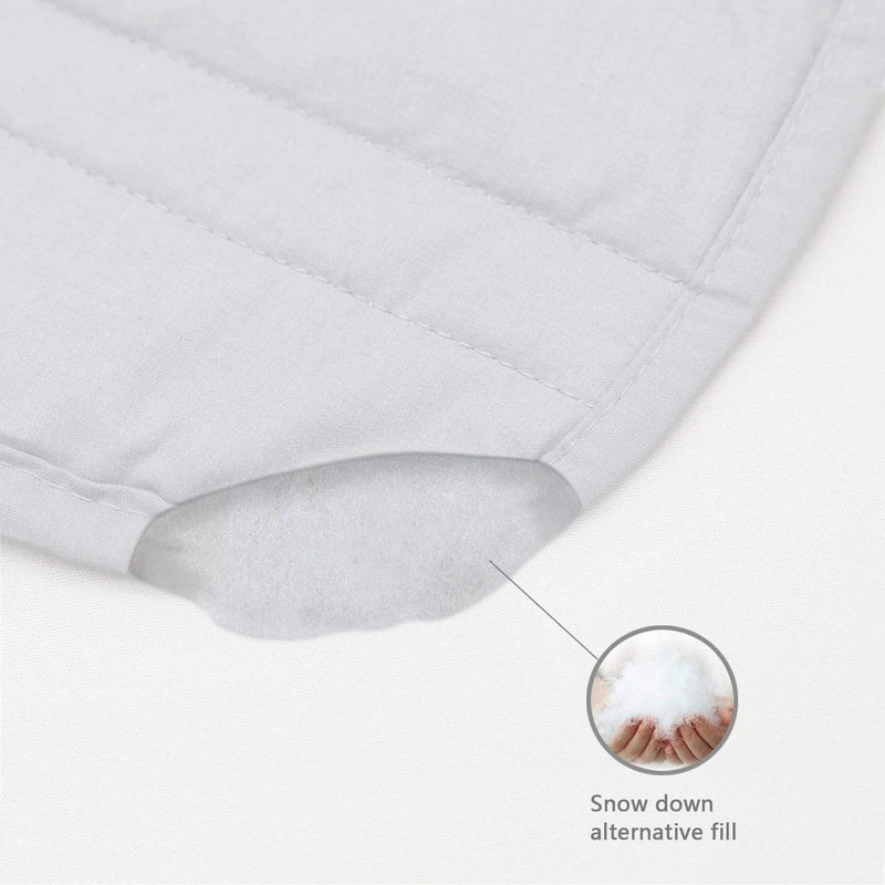 Marquess Tailored Bed Skirt Blended Quilted-Hang Down Feeling Enhancement Wrap Around Thick Bed Skirt,Dust-Proof, Wrinkle Fade Resistant Dust Ruffle with Classic 14â€™â€™Drop for Bedroom(Queen,White) - Image 5